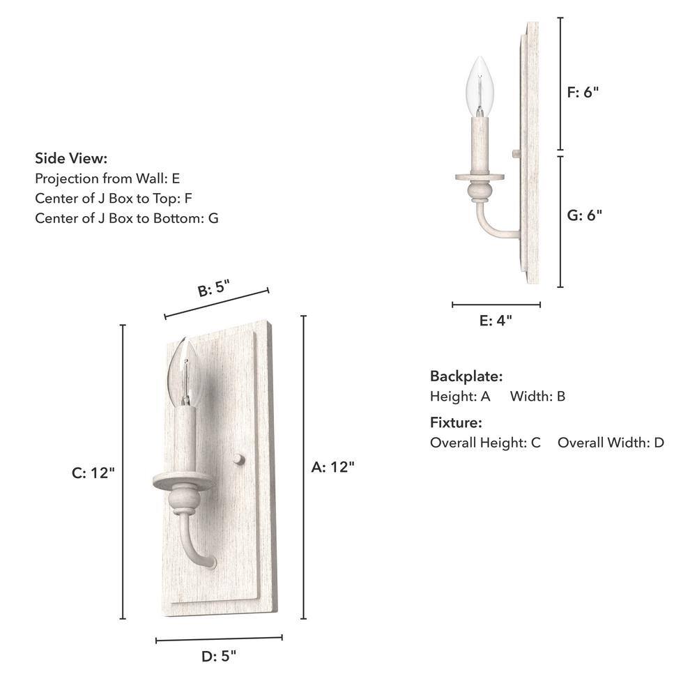 Southcrest Casual Elegance 24" Dimmable White Wall Sconce