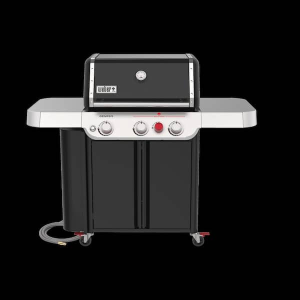 Genesis E-330 3-Burner Natural Gas Grill in Black with Large Sear Zone