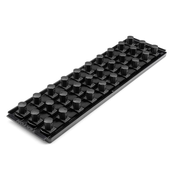 TEKTON 3/4 Inch Drive 3-Rail Socket Organizer Set, Black (30-Tool)