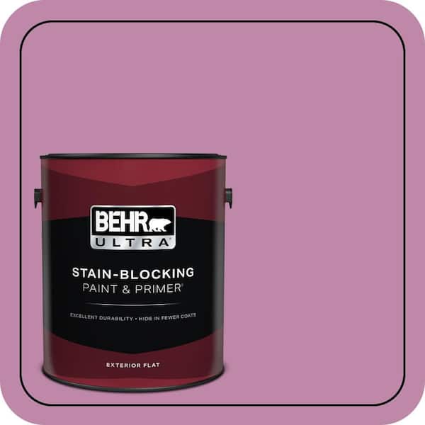 BEHR ULTRA 1 gal. #M120-5 Rosy Flat Exterior Paint & Primer