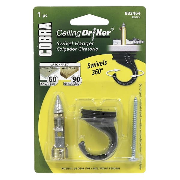 1-Piece Ceiling Driller Black 882464 - The Home Depot