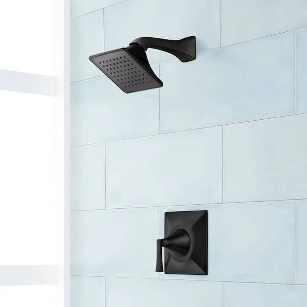 SIGNATURE HARDWARE Vilamonte Single Handle 1-Spray Shower Faucet 1.8 GPM with No Additional Features in. Matte Black