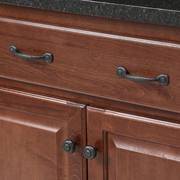 Hickory Hardware Refined Rustic 3 In, Black Rustic Dresser Knobs
