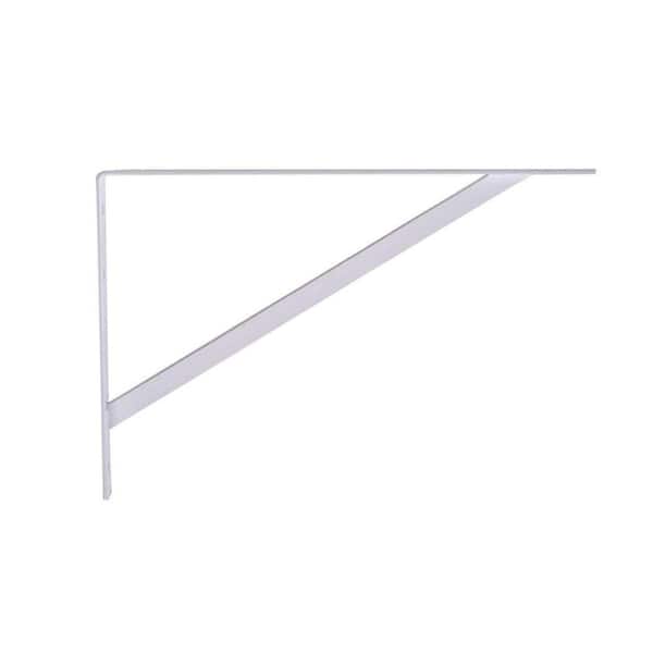 20 in. White Super Strength Shelf Bracket (6-Pack)
