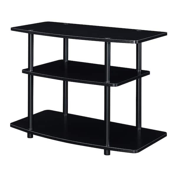 Convenience Concepts Designs2Go 31.5 in. Black/Black Particle Board TV Stand Fits TVs Up to 37 in.