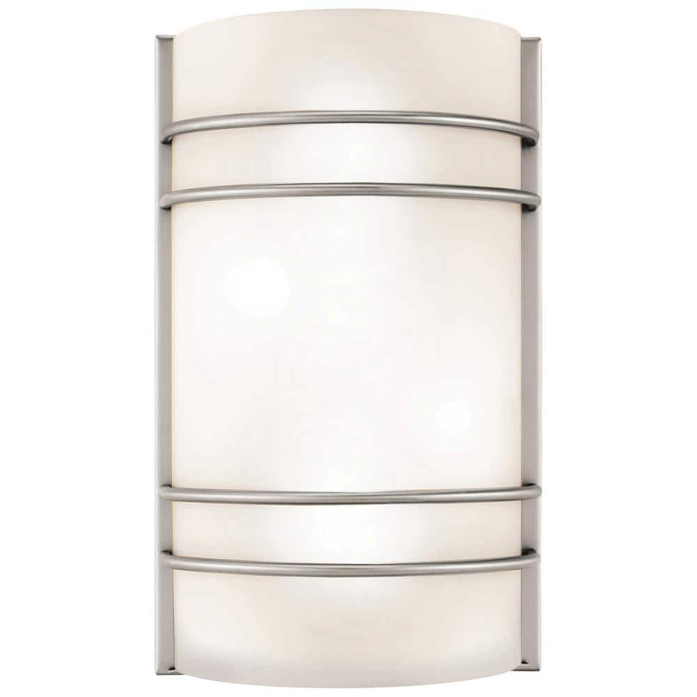 Artemis Brushed Steel Dimmable LED Wall Sconce, Energy Star