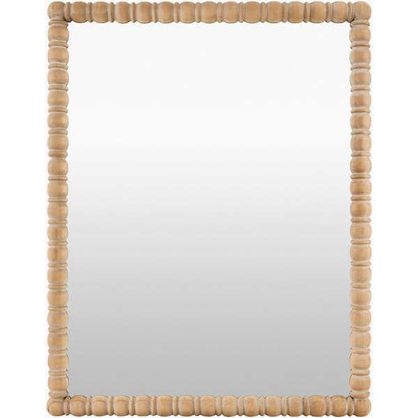 Galey Alix Karling Blair Traditional Accent Mirror, 39 in. H x 31 in. W x 2 in. D, Brown