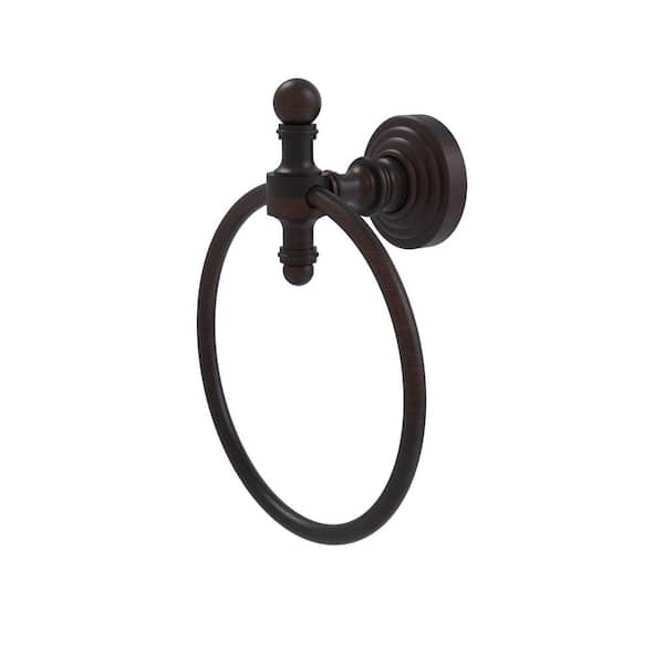 Allied Brass Retro Wave Collection Wall Mounted Towel Ring in Venetian Bronze