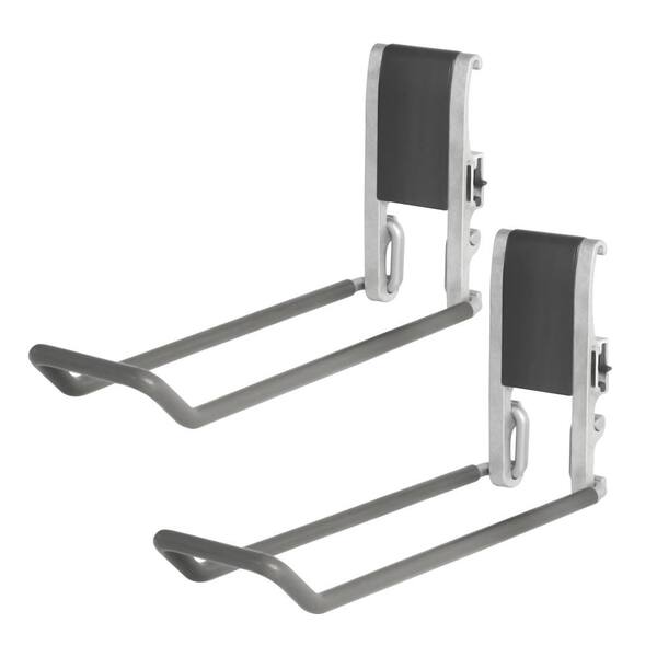 WINSOON 12.4 in. L Garage Storage System Organization Rail Hook Ladder Hook  (1-Pack) HOMGSH63 - The Home Depot