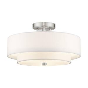 polished nickel semi flush