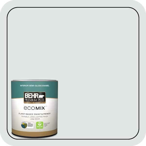 1 qt. #490E-1 Glimmer Semi-Gloss Enamel EcoMix Plant-Based Interior Paint & Primer