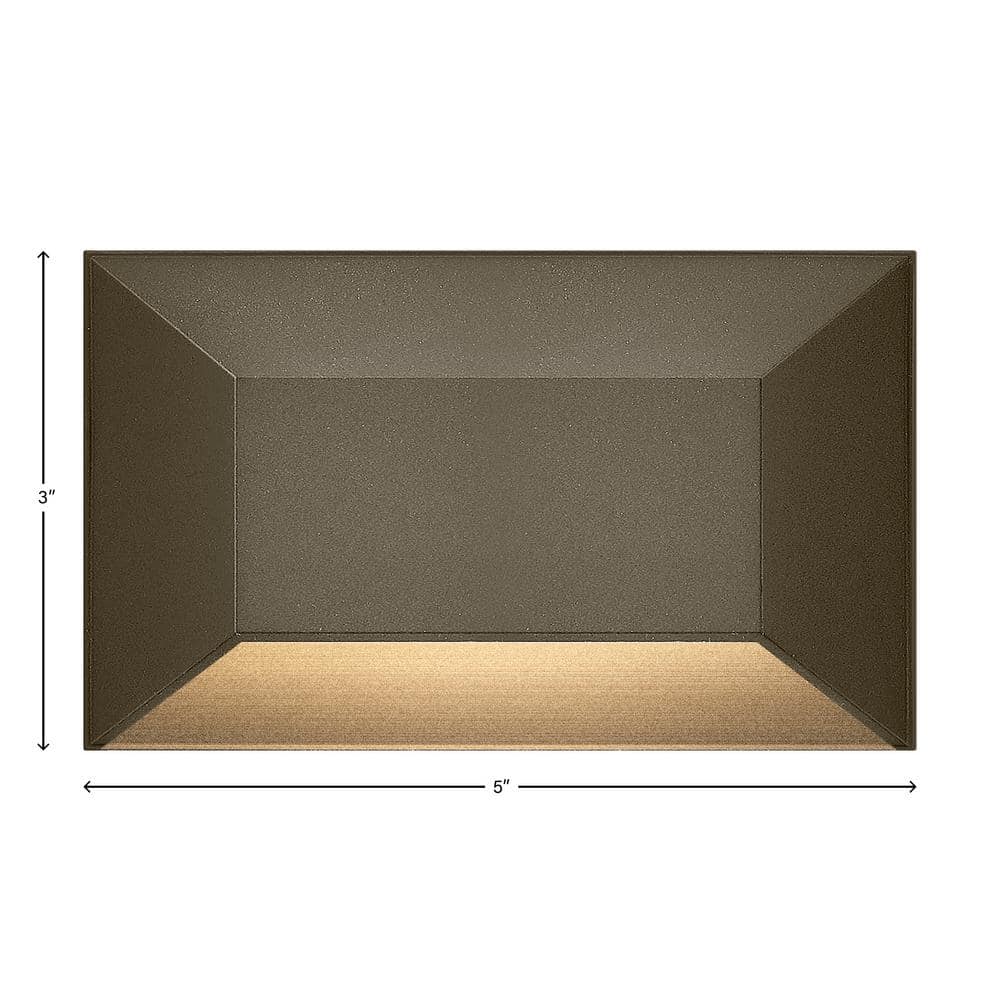 Bronze 5" Wide Dimmable LED Step Light