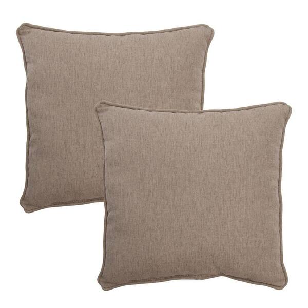 Unbranded Textured Silver Pebble Outdoor Throw Pillow (2-Pack)