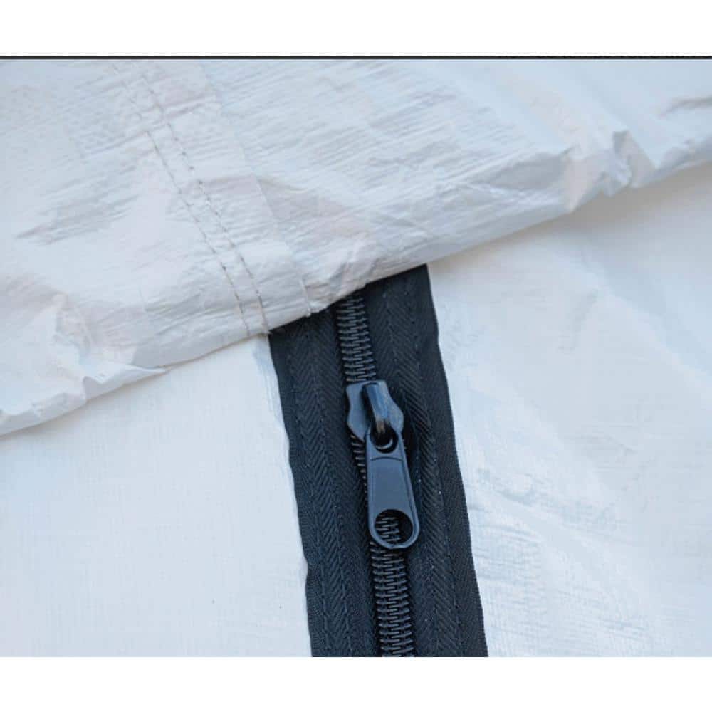 ShelterLogic White Fabric Canopy Enclosure Kit with Zippered Door, 10 x 20 ft