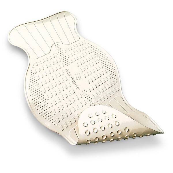 AquaSense 16 in. x 32 in. Non-Slip Bath Mat with Invigorating Massage Zones, Small in White