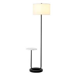 Meyer&Cross Jacinta 65.75 in. Brass Finish and White Marble Standard ...