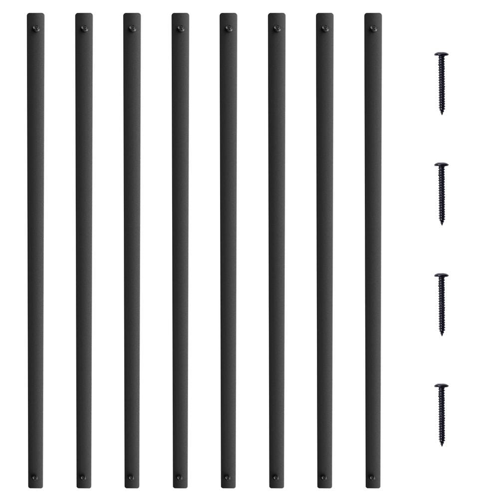 VEVOR Staircase Metal Balusters, 38 x 1 in. Flat Aluminum Alloy