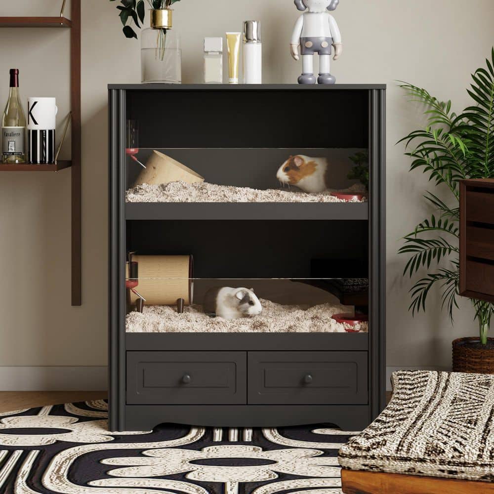 Curated visual reference: Visual Reference: Reviews For Fufu Gaga Large Hamster Cage With Storage Cabinet