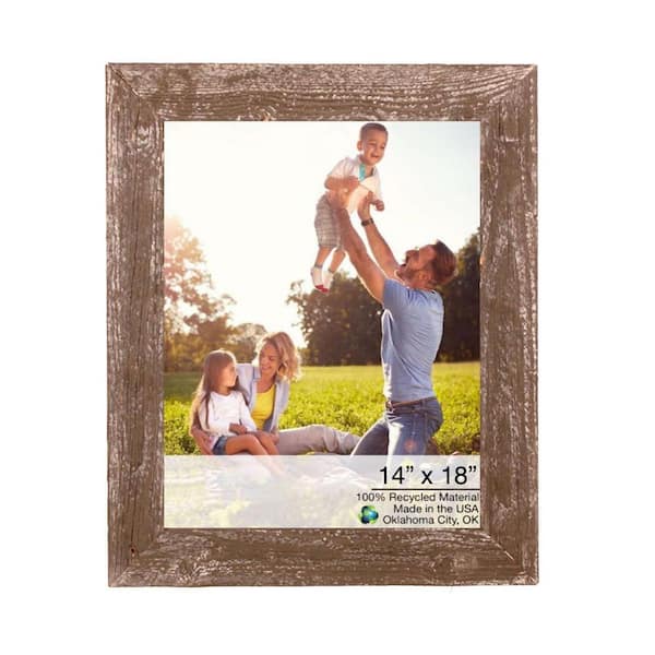 HomeRoots Victoria 14 in. W. x 18 in. Espresso Brown Picture Frame