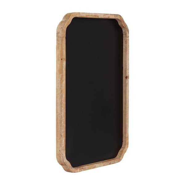 Marston 20 in. x 30 in. Brown Wood Framed Chalkboard Memo Board