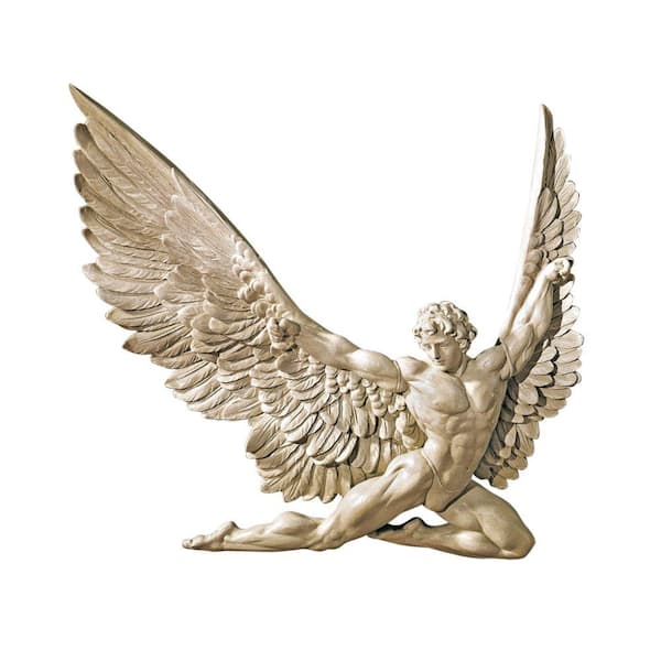 Historical Greek Mythological Icarus male wall angel Sculpture 11in home  decor