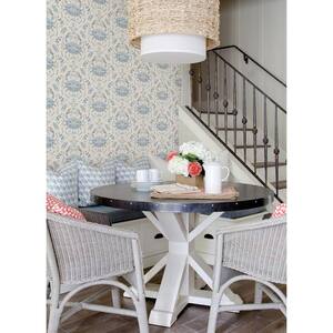 Blue Shellby Vinyl Peel & Stick Wallpaper