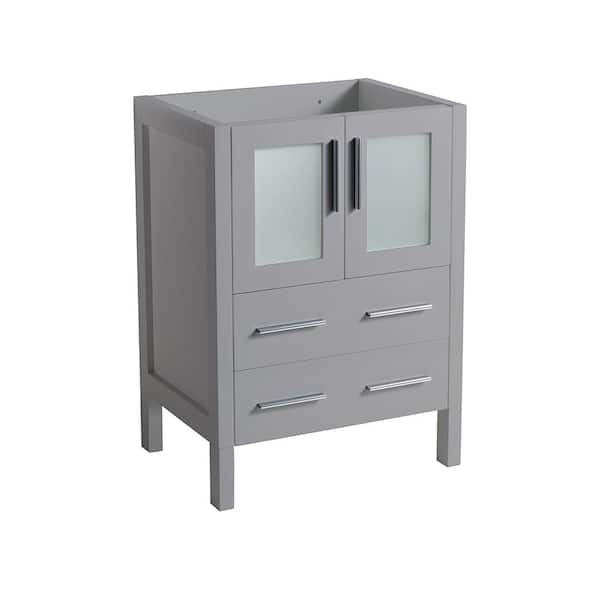Torino 24 in. W Modern Bath Vanity Cabinet Only in Gray