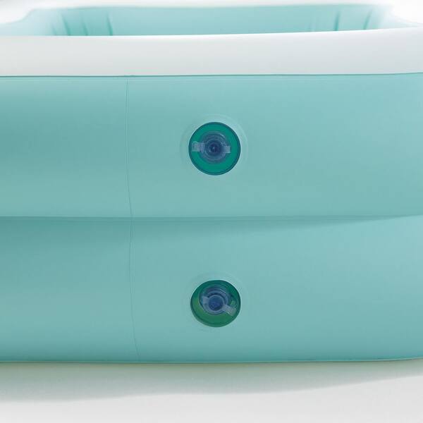 90 in. x 58 in. x 18 in. D Rectangular Mandarin Swim Center Inflatable Swimming Pool