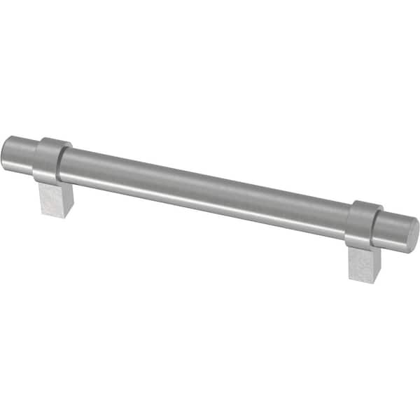 Franklin Brass Simple Wrapped Bar 5-1/16 in. (128 mm) Stainless Steel Cabinet Drawer Pull (10-Pack)