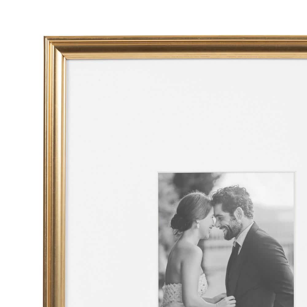 Gold 5x7 Polystyrene Wall Gallery Picture Frame Set