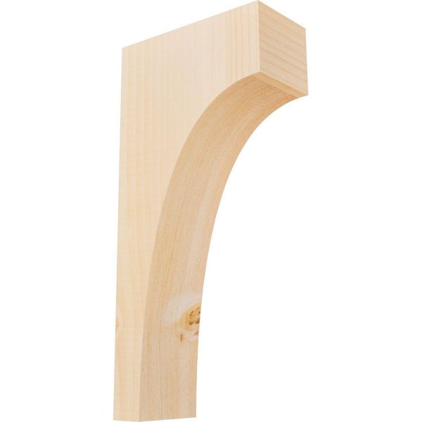 Ekena Millwork 3-1/2 in. x 8 in. x 16 in. Douglas Fir Huntington Smooth Corbel