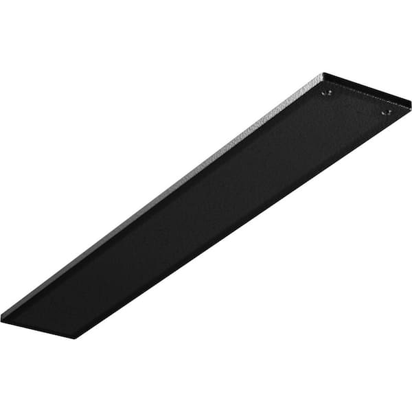 Ekena Millwork 0.25 in. x 3 in. x 20 in. Steel Hammered Silver Logan Bracket