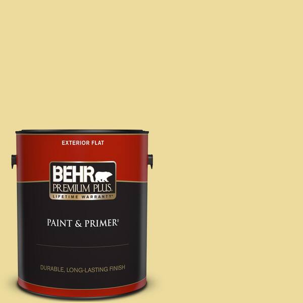 BEHR PREMIUM PLUS 1 gal. #P330-3A Flourish Flat Exterior Paint & Primer