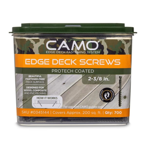 CAMO 2-⅜ in. Exterior Coated Trimhead Hidden Edge Deck Screw (700-Count)