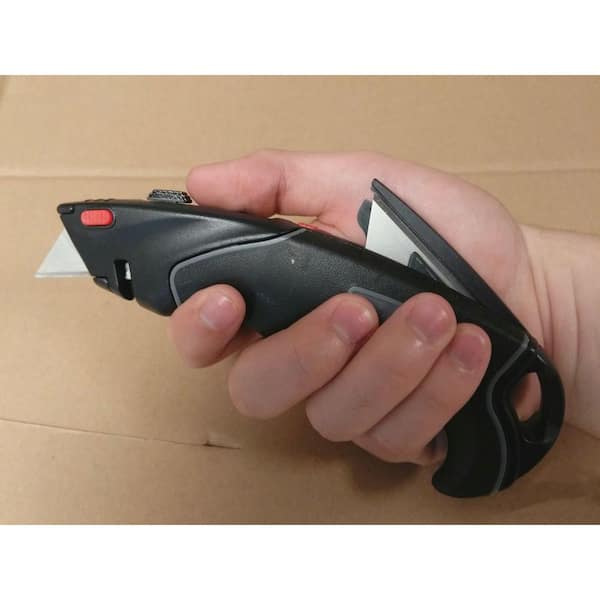 TIFICAL Box Cutter Utility Knife, Auto-Lock Box Cutter Retractable, 18 MM  Wide Blade Box Knife, Smooth Mechanism & Ergonomic Handle, Box Cutters