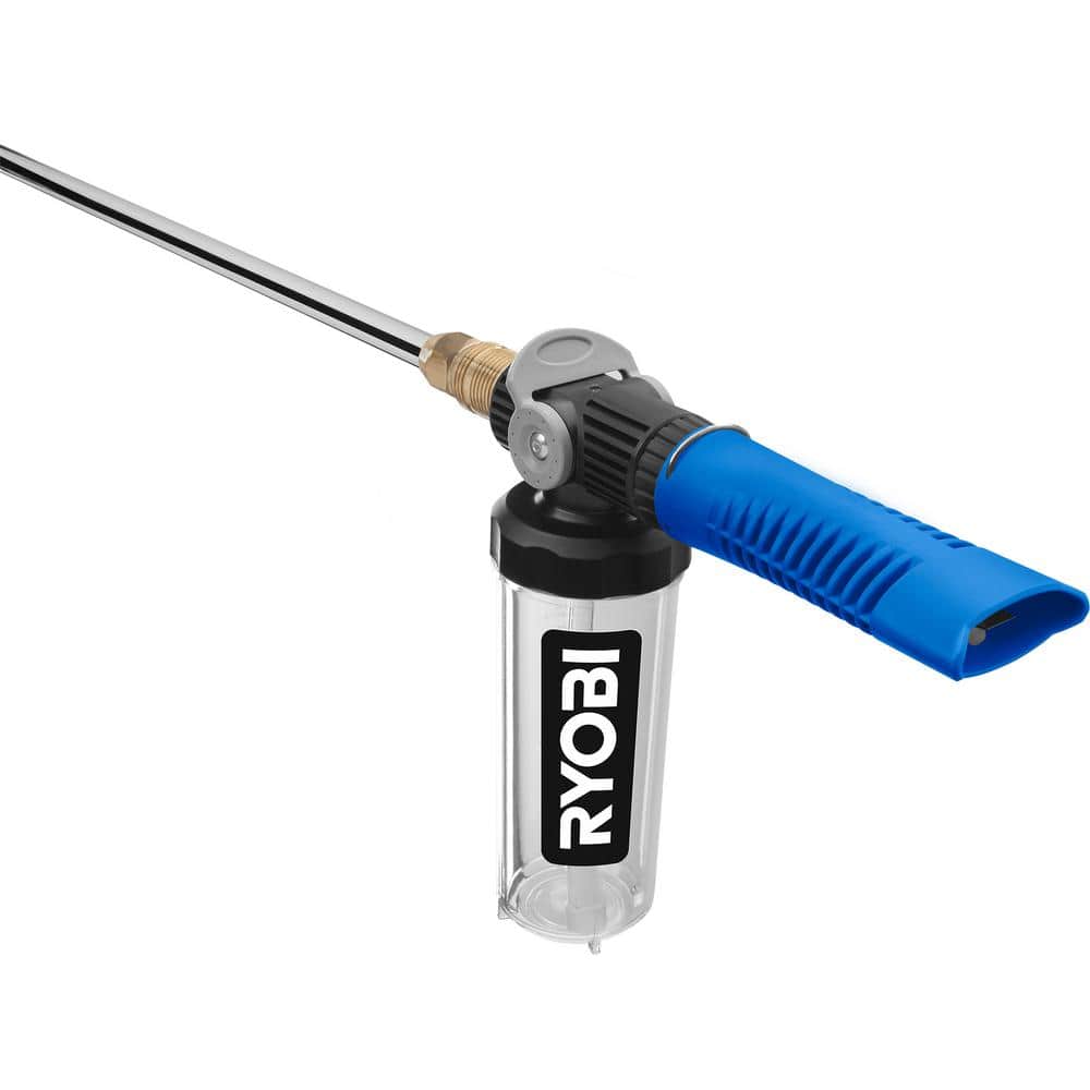 Blue and Clear Plastic Pressure Washer Foam Blaster
