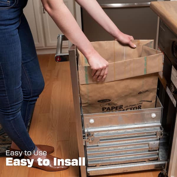 BestAir Heavy Duty Paper Trash Compactor Bags, Pre-Cuffed (10 Gal