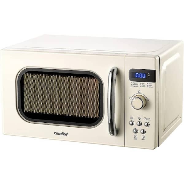 Comfee 0.7-cu ft 700-Watt Sensor Cooking Controls Countertop Microwave  (White) in the Countertop Microwaves department at