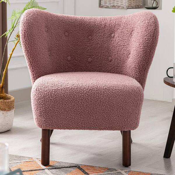 blush fabric chair