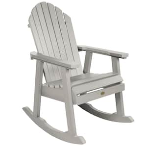 Hamilton Harbor Gray Plastic Outdoor Rocking Chair