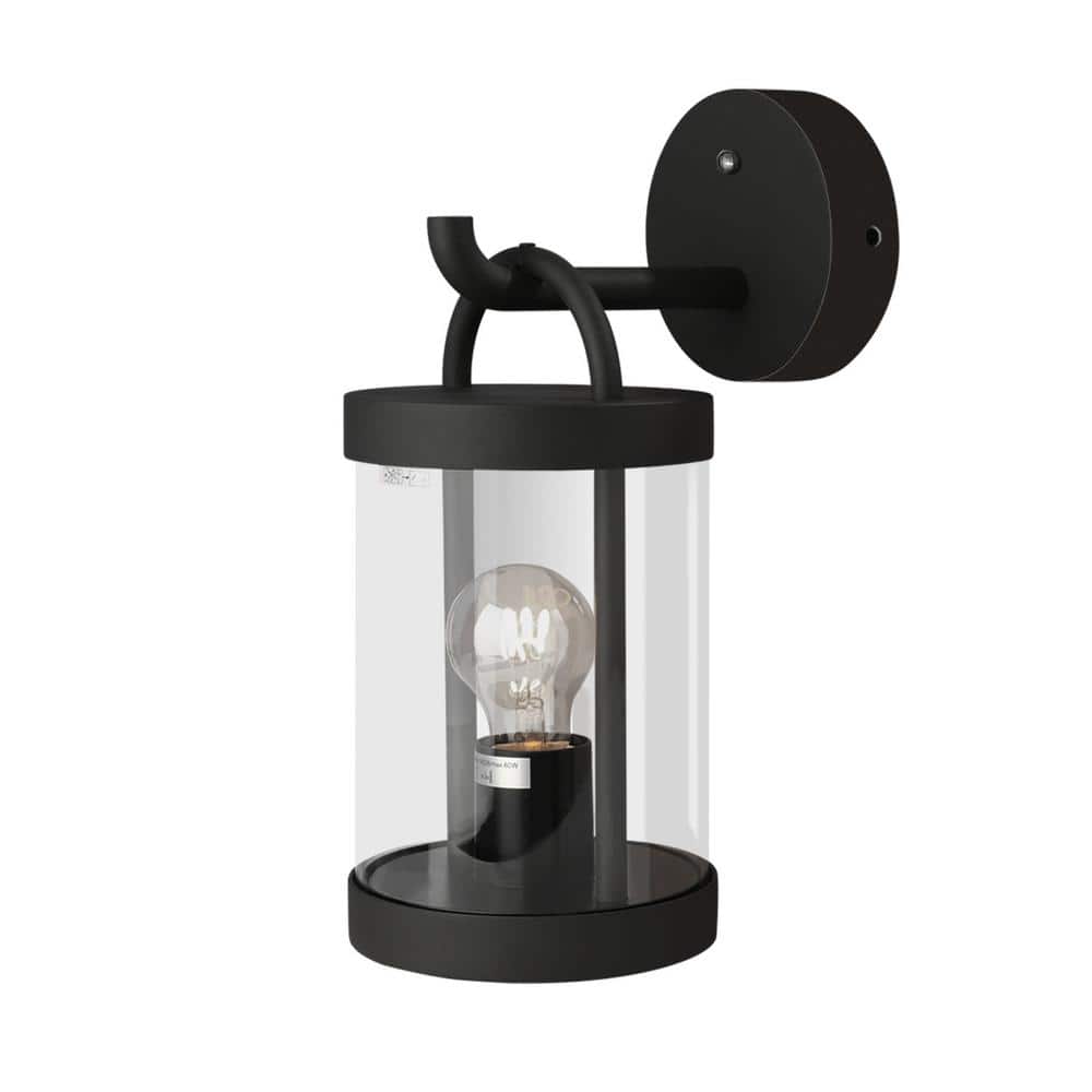 Black Wall Light Dusk to Dawn Sensor Outdoor Wall Lantern