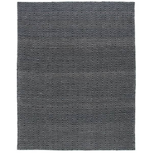 SAFAVIEH Kilim Black/Ivory 8 ft. x 10 ft. Diamonds Geometric Area Rug