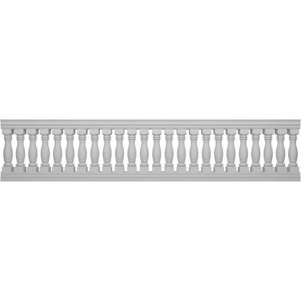 Ekena Millwork Fiberthane Embassy Balustrade 168 in. L x 38 in. H Fiberglass Railing Kit