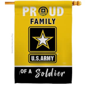 2.3 ft. x 3.3 ft. Proud Family Soldier Army House Flag 2-Sided Armed Forces Decorative Vertical Flags