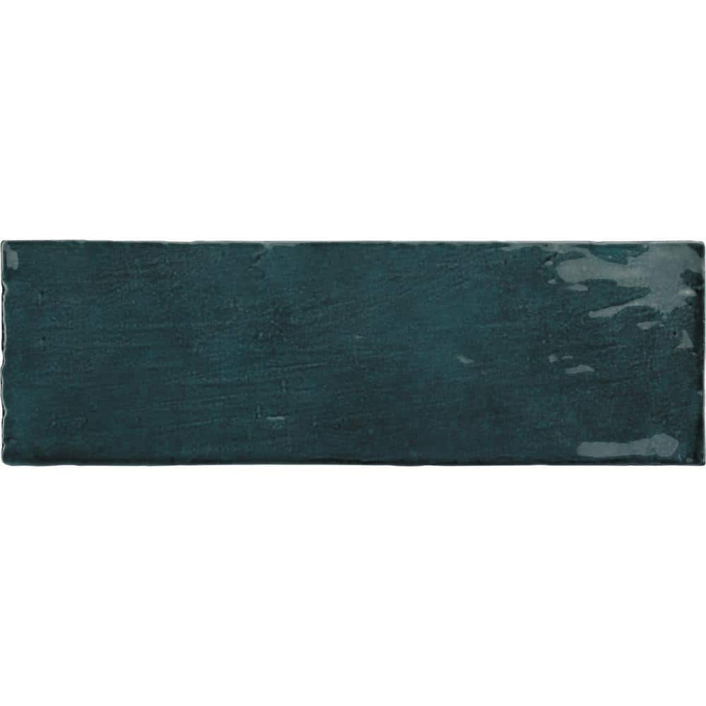 Apollo Green Polished Ceramic Subway Tile 2.58" x 8"