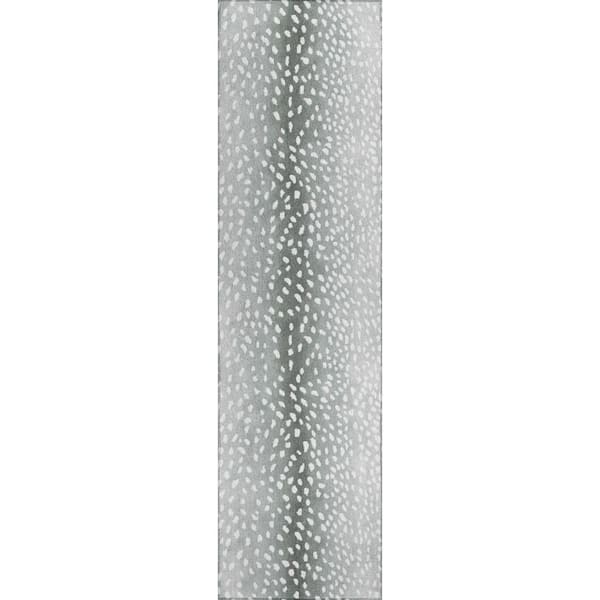 Addison Rugs Kruger Flannel 2 ft. 3 in. x 7 ft. 6 in. Animal Print Runner Rug