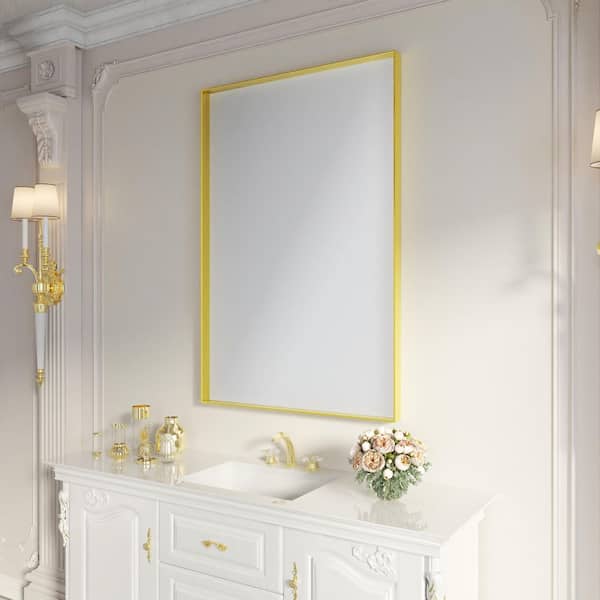 Vanilla　1208 waterpar 48 in. W x 32 in. H Rectangular Aluminum Framed