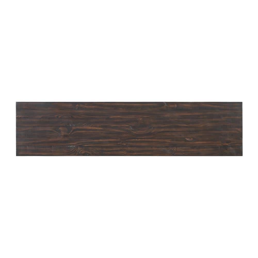 Lexington Contemporary Rustic 70" Dark Mocha Solid Pine TV Stand