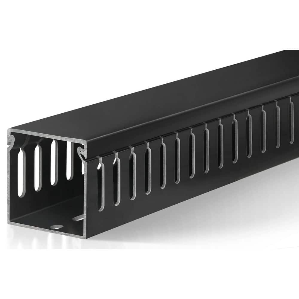 3.25 ft. 2 Pcs Black Server Rack Cable Management Under Desk Cord Organizer, Electrical Safe PVC Cable Channel price history on PriceWatchPro