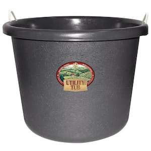17.5 Gal. Bucket Utility Tub For Maintenance Cleaning Growing and More Slate